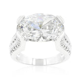 Oval Triplet Cubic Zirconia Ring