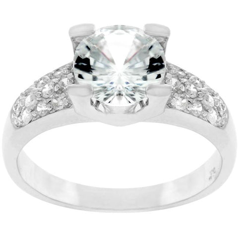 Classic Clear Engagement Ring