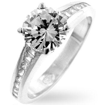 Cubic Zirconia Engagement Ring