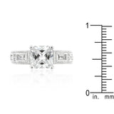 Clear Cubic Zirconia 5-Stone Ring