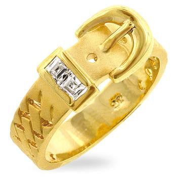 Golden Buckle Ring