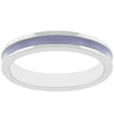 Lavender Enamel Eternity Ring