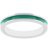 Green Enamel Eternity Ring