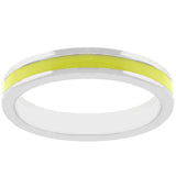 Yellow Enamel Eternity Ring