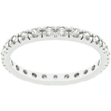 Clear Cubic Zirconia Eternity Ring