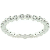 Silver Lace Eternity Band