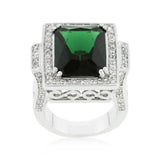 Emerald Green Classic Cocktail Ring