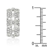 Crystal Floral Filigree Band