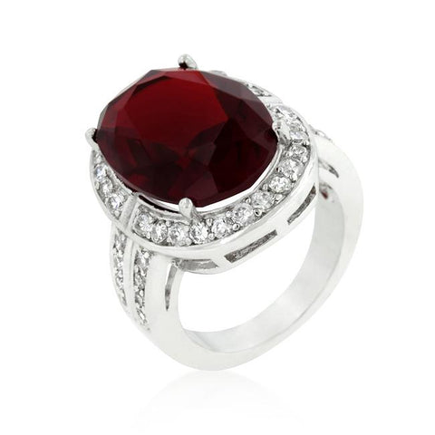 Ruby Red Cocktail Ring