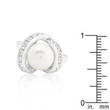 Single Pearl Cocktail Ring