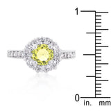 Bella Birthstone Engagement Ring in Yellow