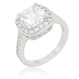 Halo Style Cushion Cut Engagement Ring