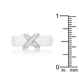 Modern Classic X Ring - White