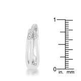 Laurie 0.2ct CZ Rhodium Contemporary Trio Band Ring