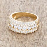 Luna 1.1ct CZ 14k Gold Classic Band Ring