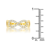 Mina 0.35ct CZ 14k Gold Infinity Ring