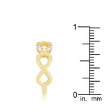 Mina 0.35ct CZ 14k Gold Infinity Ring