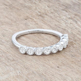 Bea 0.27ct CZ Rhodium Delicate Band