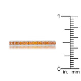 Teresa 0.5ct Orange CZ Stainless Steel Eternity Band