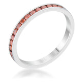 Teresa 0.5ct Dark Champagne CZ Stainless Steel Eternity Band