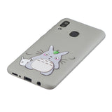 For Samsung A30 A20 TPU Full Cover Cartoon Pattern Solid Color Protective Phone Case with Adjustable Bracket 6