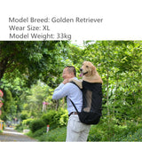 Dog Bag Carrier Pet Dog Backpack for Large Medium Small Dogs Breathable Travel Dog Bag for Riding Hiking black_L