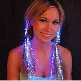 Lumiparty Butterfly LED Fiber Optic Light-Up Hair Barrette - Rainbow For Concert and Party