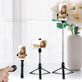 4 in 1 Wireless Bluetooth Selfie Stick Universal for IOS & Android black