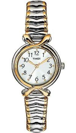 Timex Womens Elevated Classics Two Tone Expansion Watch