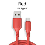 1.2m Micro USB Type-C Android Fast Charging Magnet Liquid Charging Line for Samsung Huawei red_type-c