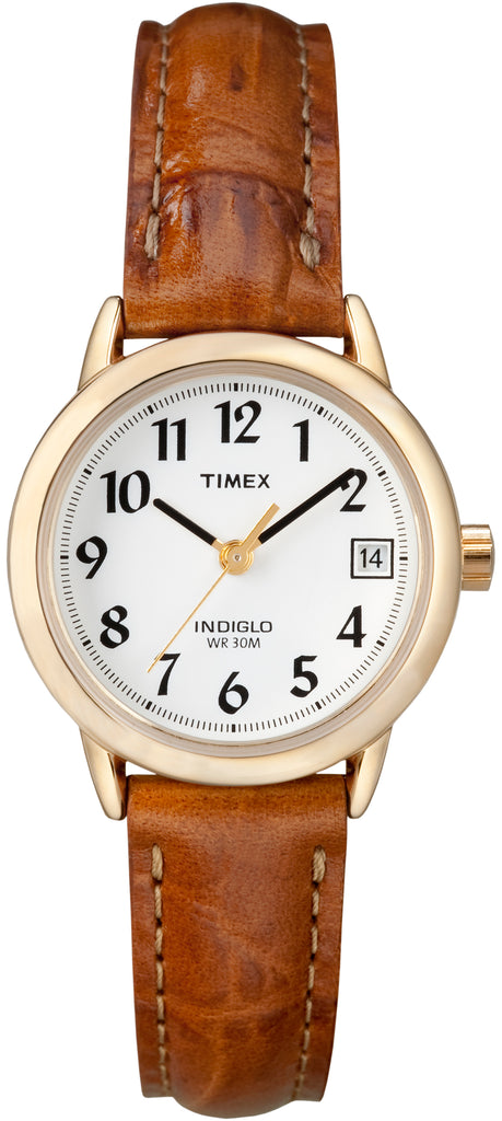 Timex Women's Easy-to-Read Dial Leather Strap Watch