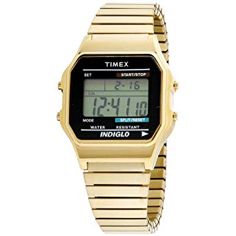 Timex Mens Classic Goldtone Digital Watch