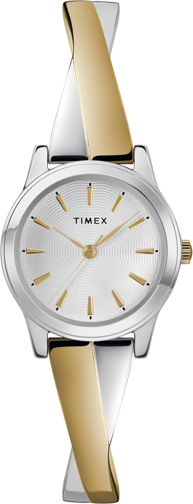 Timex TW2R98600 Women's Two-Tone Stainless Steel Expansion Band Bangle Watch