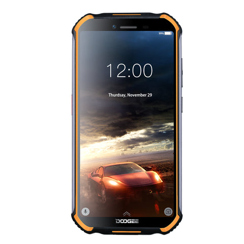 DOOGEE S40 4G Network Rugged Mobile Phone 5.5"" Screen 4650mAh MT6739 Quad Core 2GB RAM 16GB ROM Android 9.0 Smartphone Orange