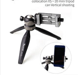 Tripod Head Bracket Mobile Phone Holder Clip for Phone Flashlight Microphone  Titanium