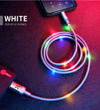 MCDODO X Series Voice Control Lightning Cable with LED 1m White