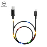 MCDODO X Series Voice Control Lightning Cable with LED 1m White