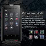 Conquest S11 Shockproof Smartphone IP68 Waterproof 6GB RAM+128GB ROM 7000mAh PTT NFC Phone Black