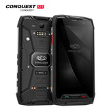 Conquest S11 Shockproof Smartphone IP68 Waterproof 6GB RAM+128GB ROM 7000mAh PTT NFC Phone Black