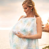 Cotton Ultra-thin Gauze Breastfeeding Cover Towel Shawl  B