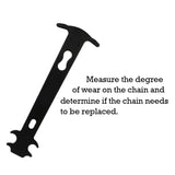 Cycling Chain Checker Kits Stretched Tool Bike Chain Wear Indicator Gauge Measurement Ruler Bicycle Repair Tools MTB Accessories black_One size