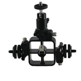 Three-head Hot Shoe Flash Stand Multi-function Flash Holder Camera Bracket Accessories Square 3 Head Hot Shoe