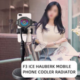 Universal Mobile Phone Cooling Semiconductor Radiator USB Rechargeable Cooler Fan Game Pad Holder Silent Radiator Fan black