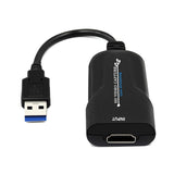 Portable USB 3.0 HDMI Game Capture Card Video Reliable Streaming Adapter for Live Broadcasts Video Recording black