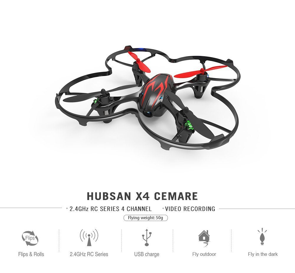 Hubsan X4 H107C 2.4G 4CH RC Quadcopter With 0.3MP Camera Mode 2 RTF (With Transmitter)