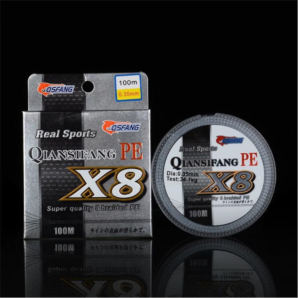 High Strength 8 Braid 100M 0.6#-10# PE High Tension Anti-bite Fishing Line575Q