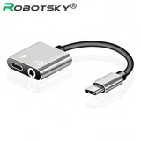 USB Type C Audio Adapter Type-C to 3.5mm Jack Earphone Audio Converter Cable for Samsung S8 Huawei mate 9 LG G5 G6 Xiaomi 6 Silver