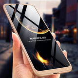 For VIVO V15pro Ultra Slim PC Back Cover Non-slip Shockproof 360 Degree Full Protective Case Rose gold