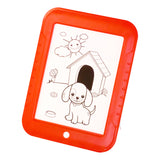 Children Painting Board 3D Drawing Pad Writing Plate Kids Art Sketchpad With Brush Cards Boys Girls Christmas Gift Red