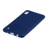 For Samsung A10 Lovely Candy Color Matte TPU Anti-scratch Non-slip Protective Cover Back Case Navy